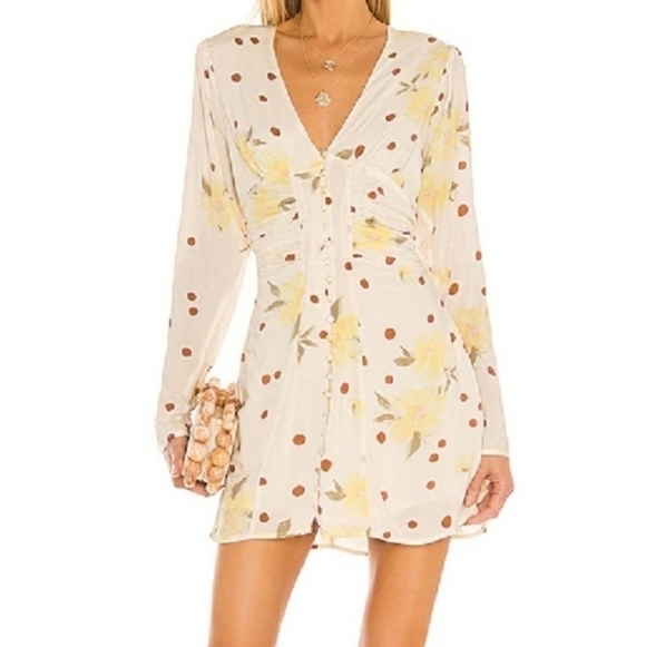 Free People Dresses & Skirts - FREE PEOPLE Date Night mini dress buttons NWT